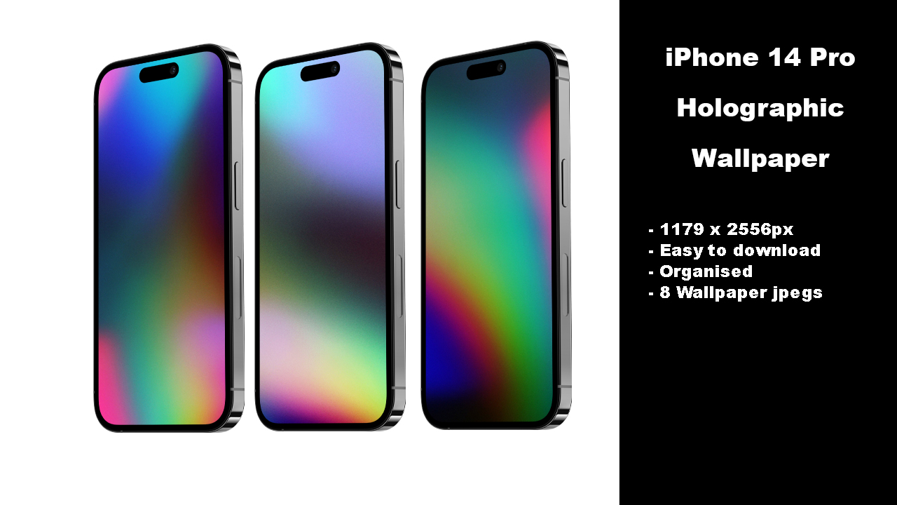 iPhone 14 Holographic Wallpaper